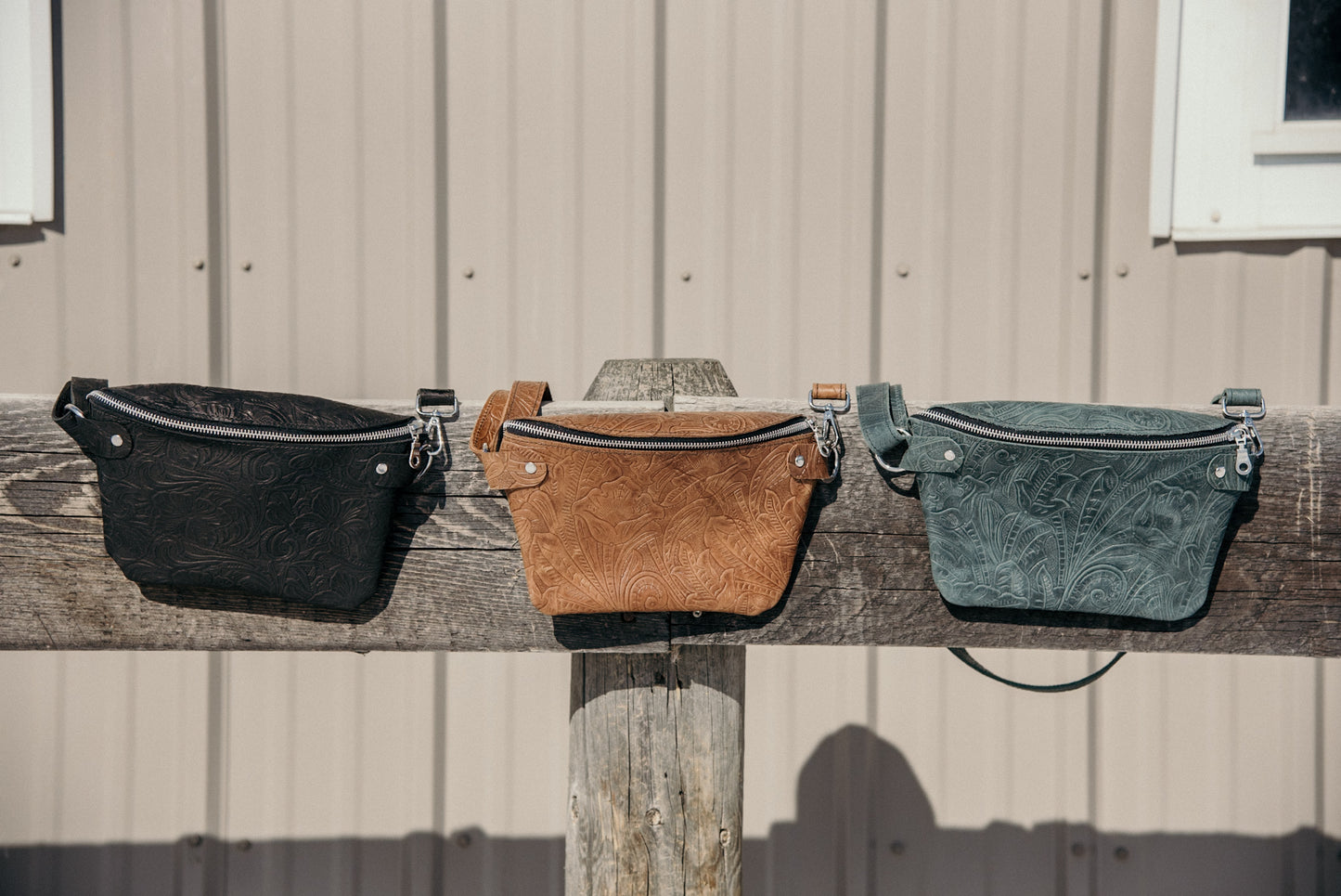 Floral Embossed Fanny Pack (Standard Size)