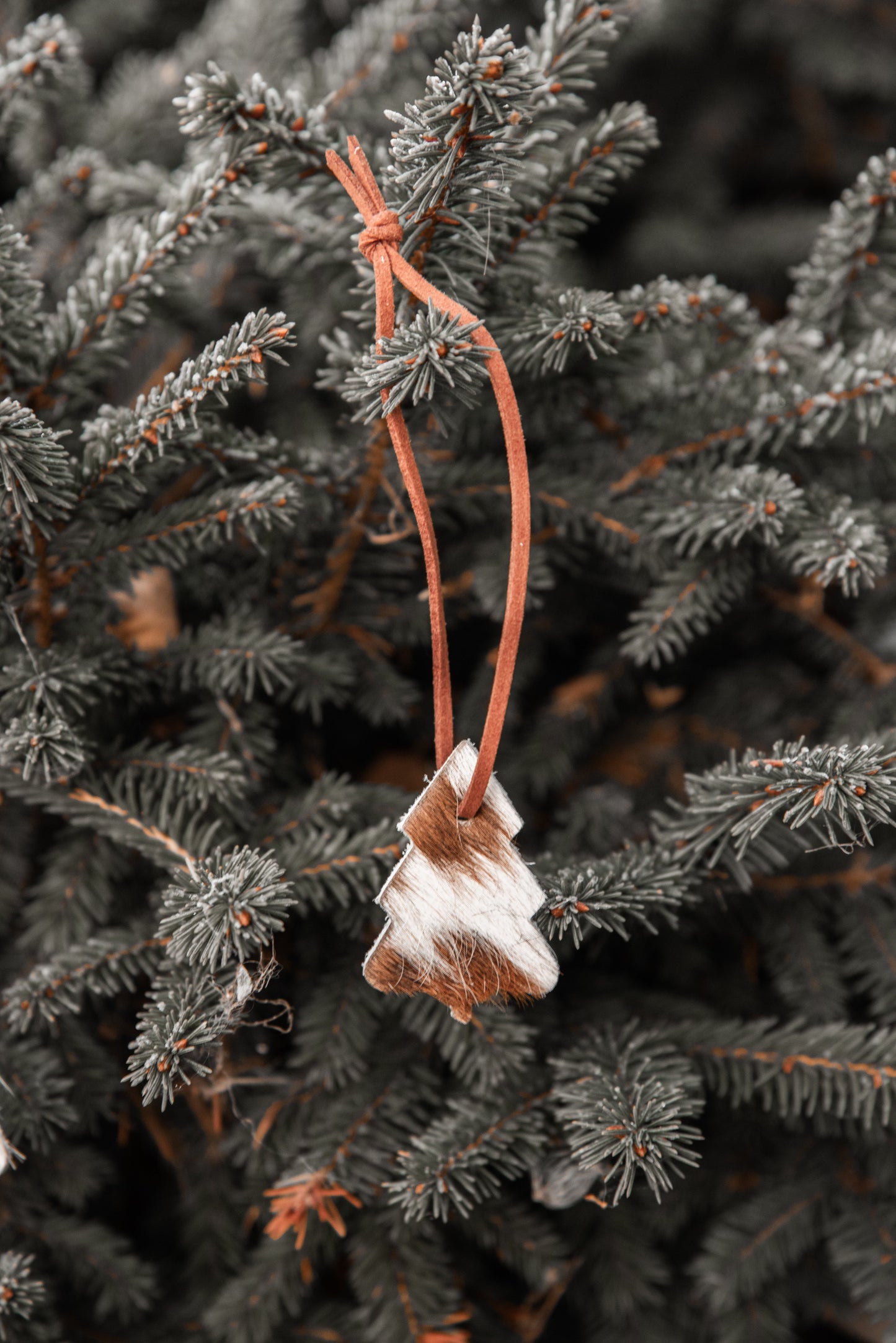 Cowhide Tree Ornament