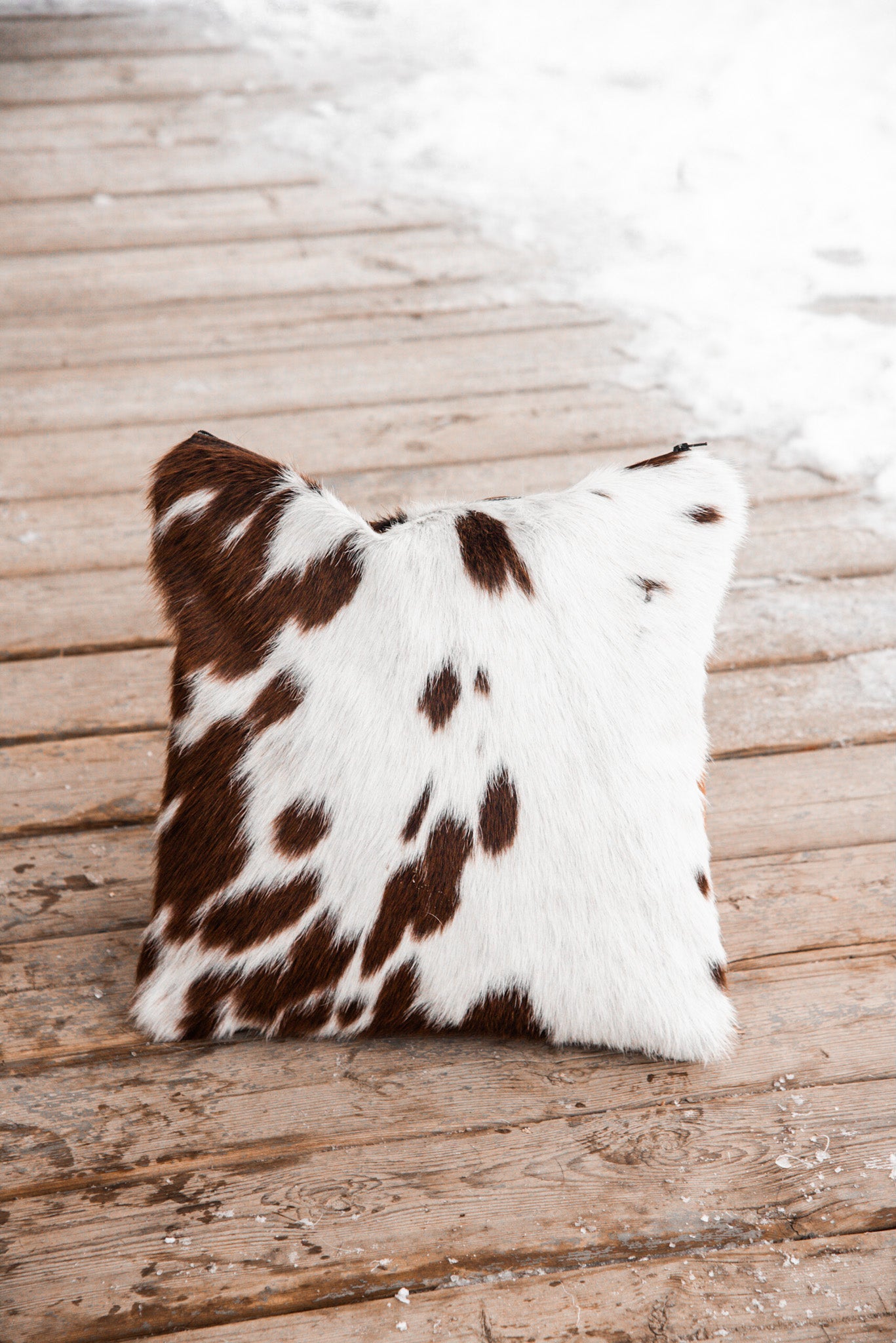 Cowhide Throw Pillow