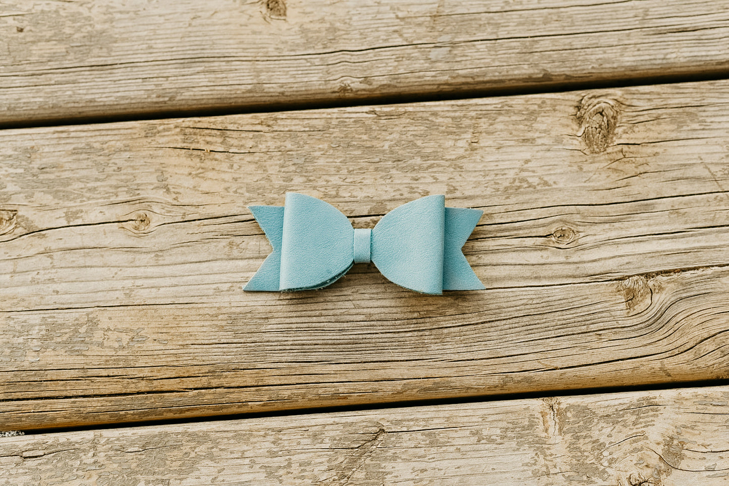 Large Leather Hair Bow