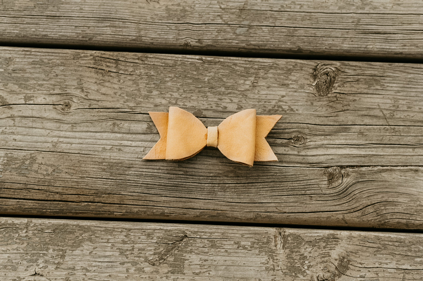 Large Leather Hair Bow