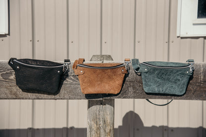Floral Embossed Fanny Pack (Standard Size)