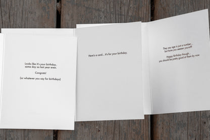 Snarky Birthday Cards (Set of 3)