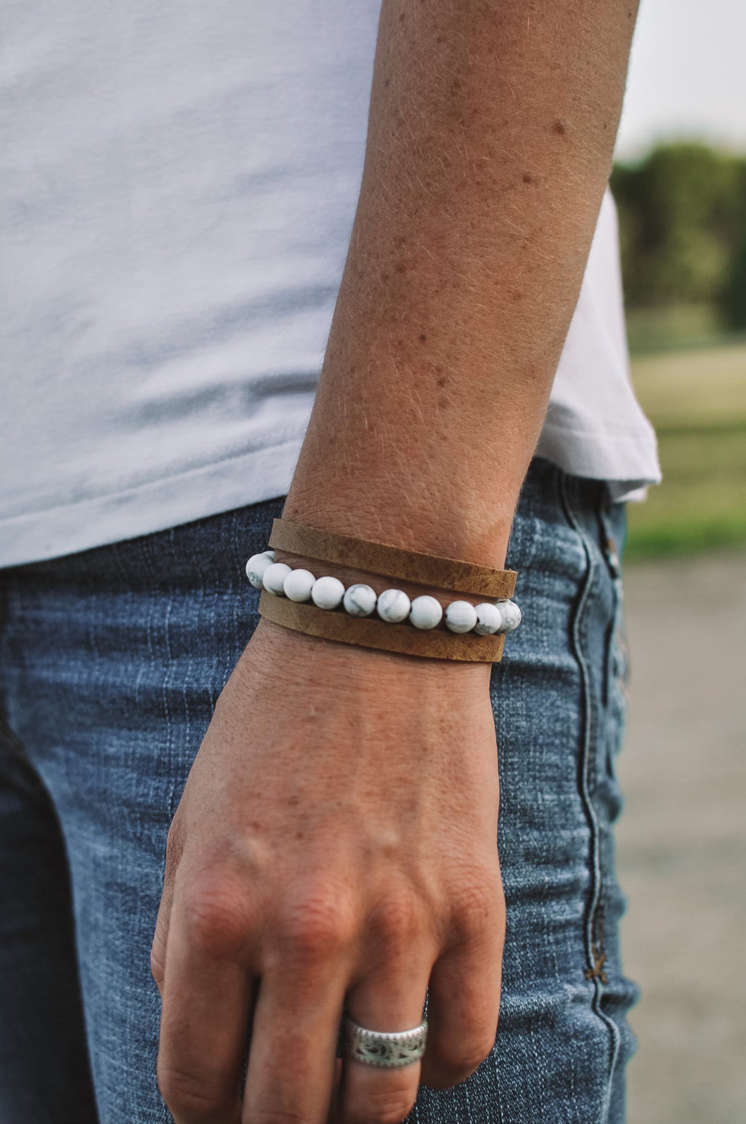 Howlite Beaded Bracelet