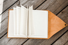 Load image into Gallery viewer, Tan Distressed Leather Journal

