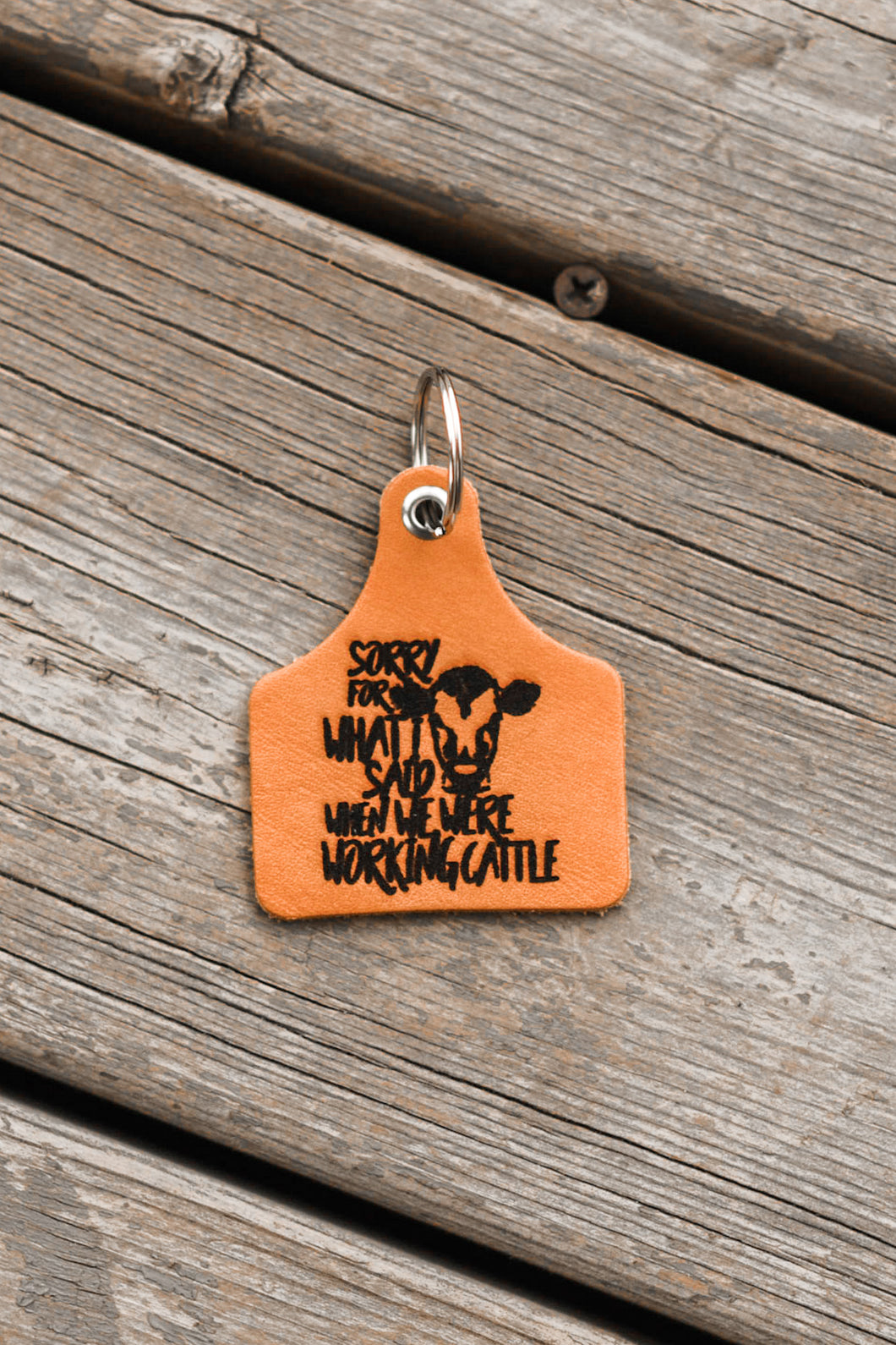 Working Cows Keychain