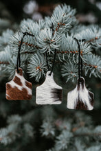 Load image into Gallery viewer, Cowhide Cow Tag Xmas Ornament
