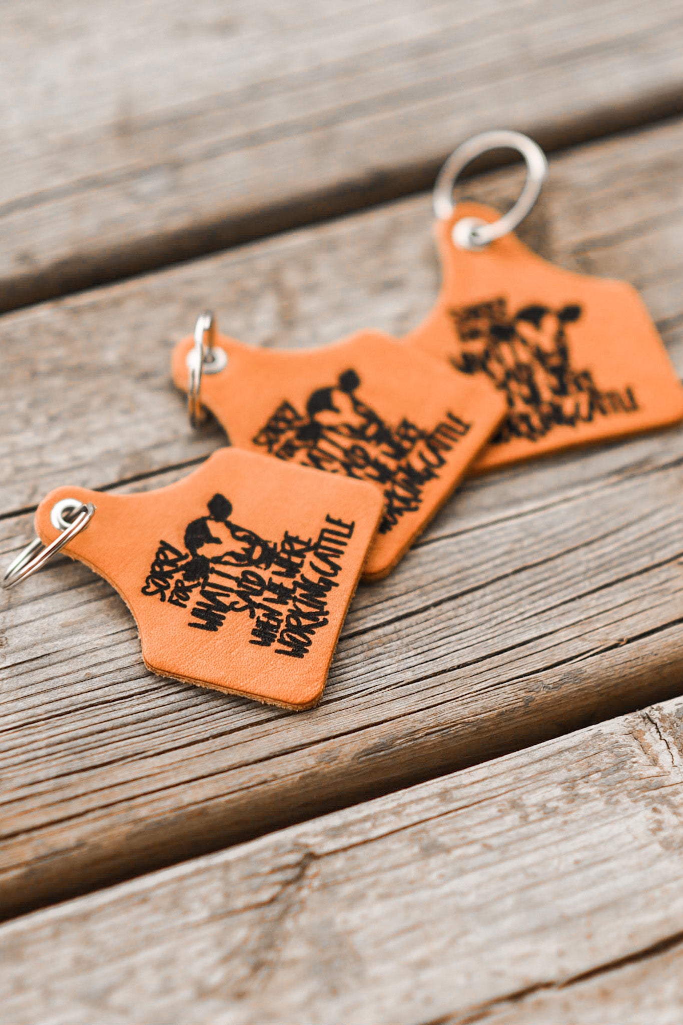 Working Cows Keychain
