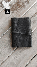 Load image into Gallery viewer, Black Embossed Leather Journal
