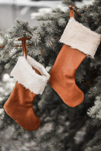 Load image into Gallery viewer, Leather and Hide Xmas Stocking
